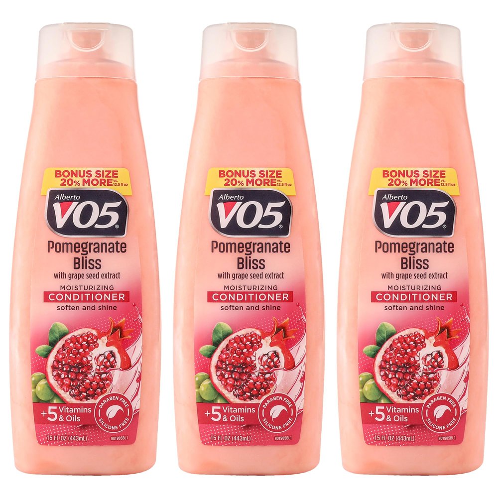 Alberto VO5 Moisturizing Pomegranate Bliss Conditioner for Unisex - 15 oz Conditioner - Pack of 3