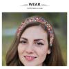 BETOOKY Baroque Crystal Headband for Women, Padded Wide Rhinestone Hairband with Faux Gemstones, Comfortable Decorative Hair Accessory for Weddings and Daily Wear view 3