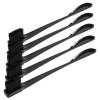 WESIEVYA Dual-ended Eye Brow Comb and Lash Tool 5pcs Set, Black Double Head Concealer Brush and Eyelash Grooming Brush for Women Makeup Application and Hair Styling view 1