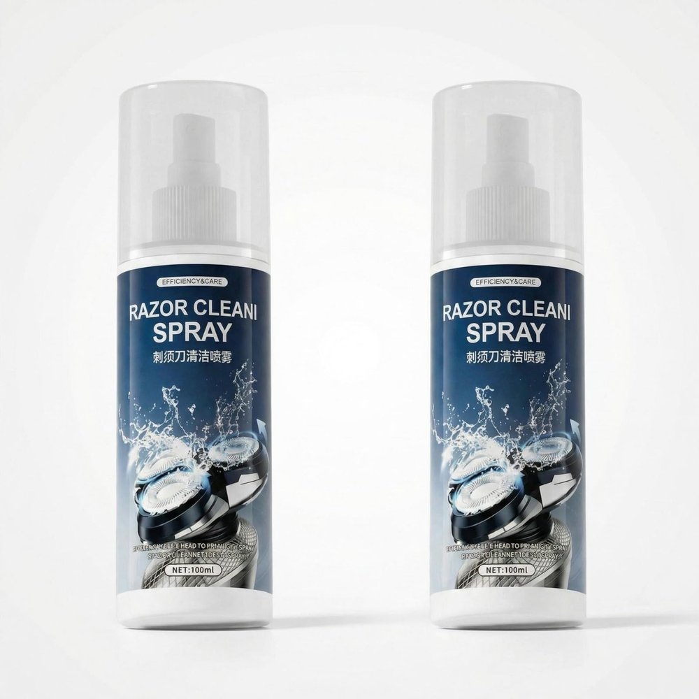 110ml Razor Cleaning Liquid, Cleaning Spray, Compatible With Braun S3 S4 S5 S6 S7 S8 S9 Series Electric Shavers(2 PCS)