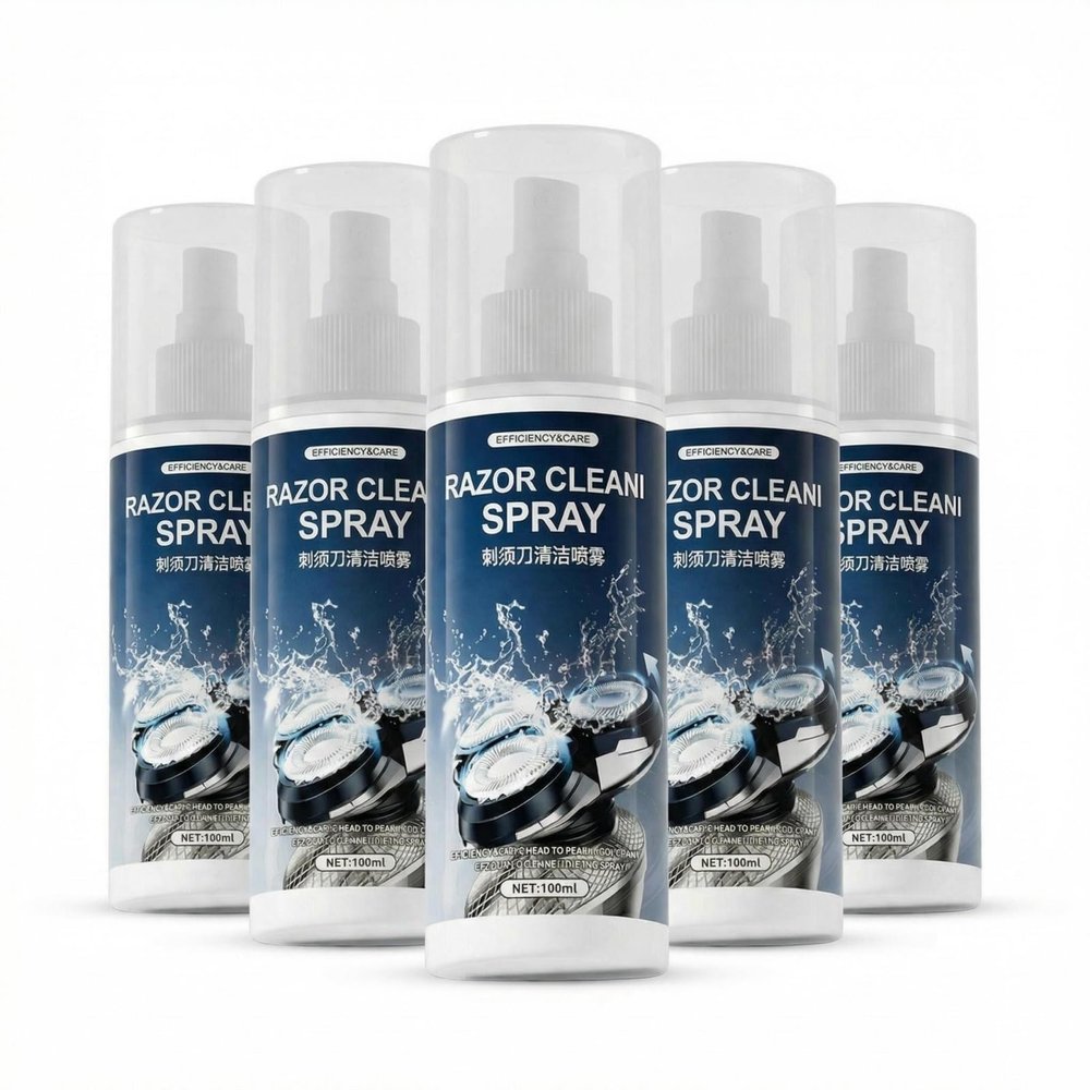 wupeieu 110ml Razor Cleaning Liquid, Cleaning Spray, Compatible With Panasonic Xtra ES LS LM RC LT73 Series Electric Shavers, Cleans Your Shaver For Optimal Hygiene(5 PCS)