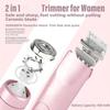 Women's 2-in-1 Electric Shaver, Dual Head Body Hair Remover, IPX7 Waterproof Rechargeable Razor for Legs, Armpits, Arms view 4