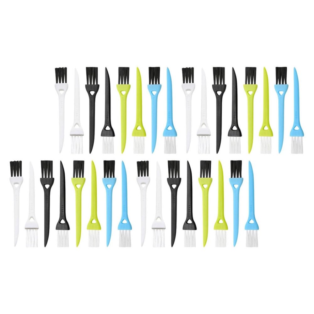 HEALLILY 36pcs Electric Razor Cleaning Brush Set, Small Shaving Tool Brushes Colorful Handles for Electric Shaver Maintenance and Precision Gap Cleaning