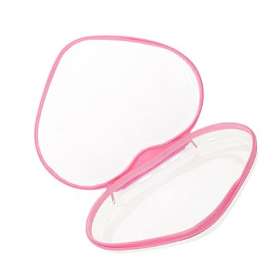 Cabilock Heart Shape Travel Makeup Bag Set, Hard Shell Zipper Cosmetic Case, Large 31.5x17x5cm Waterproof Toiletry Organizer for Women