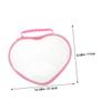 Cabilock Heart Shape Travel Makeup Bag Set, Hard Shell Zipper Cosmetic Case, Large 31.5x17x5cm Waterproof Toiletry Organizer for Women view 2