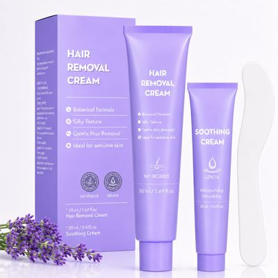 Hair Removal Cream, Facial Hair Removal Cream for Women with Soothing Cream