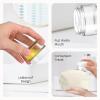 48 Pack 1 OZ Clear Glass Jars with White Lids, White Labels & Inner Liners view 4