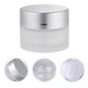 ibasenice Frosted Glass Cream Jars 6pcs 30g Small Refillable Containers with Lids for Face Cream Portable Cosmetic Storage view 1