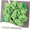 RUNROTOO Bathing Body Skin Cleaner Loofah Ball with Hanging Loop, Sturdy Mesh Bath Scrubber for Shower Exfoliating, Cute Cactus Design Suitable for Daily Home Bathing view 3
