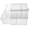 BESPORTBLE Acrylic Makeup Organizer Drawer Box Set, 2pcs Stackable Desktop Cosmetic Storage Containers with Detachable Drawers, Vanity Sundry Organizer for Bathroom and Desk view 1