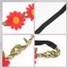 POPETPOP 5pcs Floral Sunflower Headbands Elastic Cloth Wreath Hair Bands for Women Wedding Beach Party Photo Headdress Hair Accessories view 4