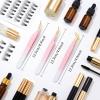 3 Pcs Professional Lash Extension Tweezers Set, Stainless Steel Lash Tweezers, Light Pink Pointy Tweezer, Eyelash Extension Tweezer for Craft, Soldering, Model, Nail stickers, Jewelry-Making view 3