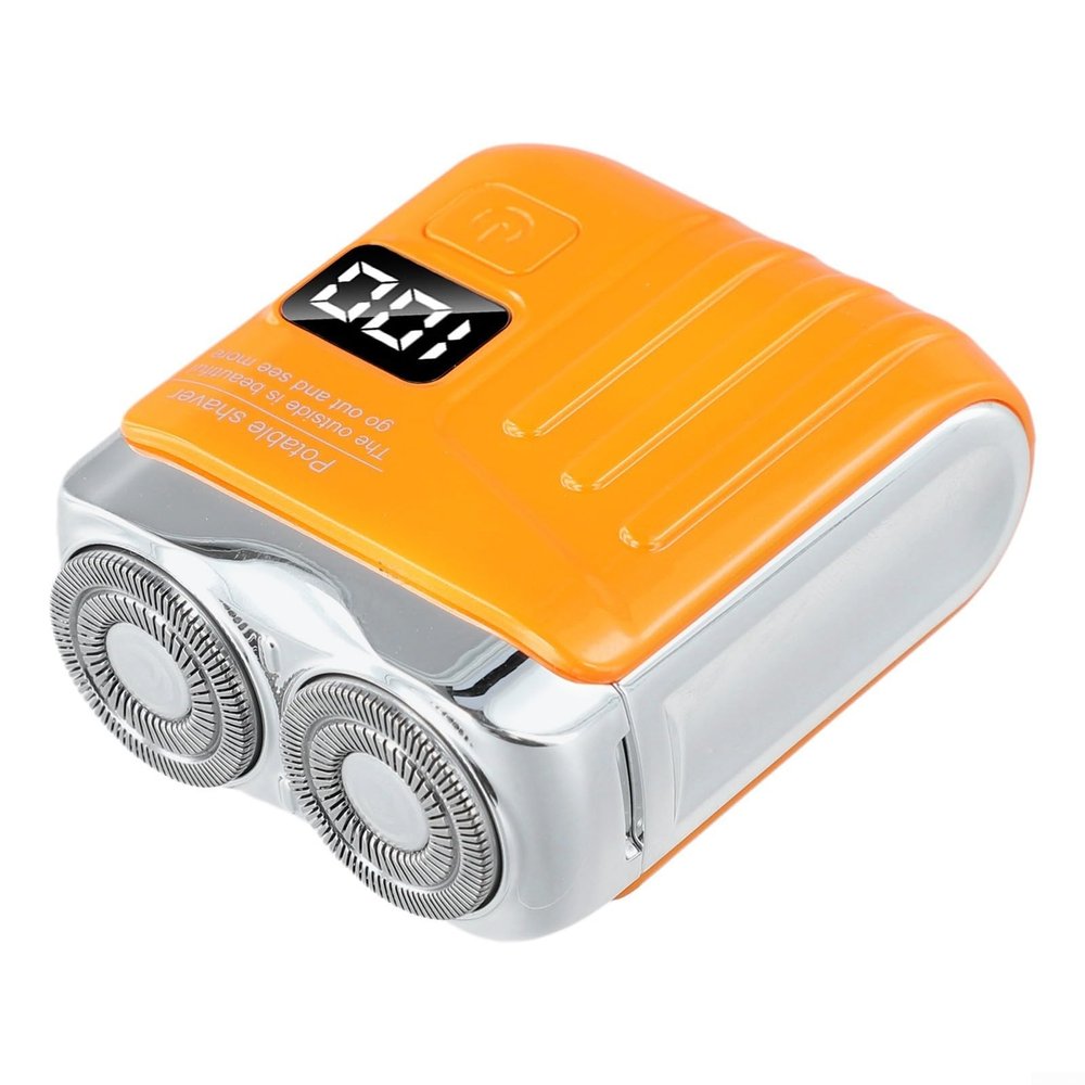 Travel Ready Electric Smart Shaver With Ergonomic Design And Dual for blades For A Clean And Smooth Finish(Orange)