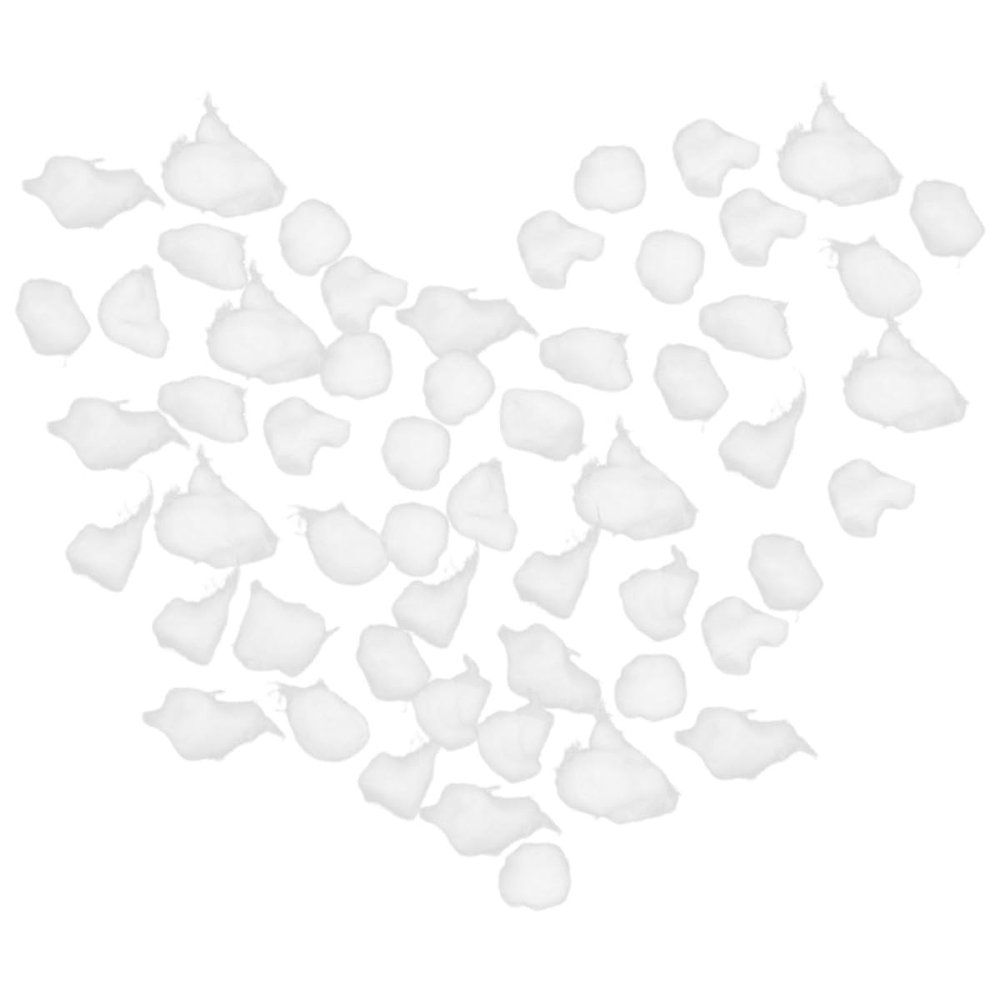 Amosfun Nail Cotton Balls for Polish Removal 3pcs Small Absorbent Manicure Cotton Rounds Suitable for Nail Cleaning and Polish Remover Use at Home Or Travel