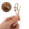 BUTIFULSIC 2 Pcs Cherry Rhinestone Hair Clips Small French Barrettes for Women Ponytail Hairwear Decorative Hairpins for Makeup and Daily Use view 3
