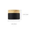 LALADEFIEE 4pcs 20g Frosted Black Glass Cream Jars Small Travel Containers Refillable Cosmetic Bottles for Face Lotion Skincare view 2