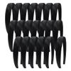 GSHLLO 20 Pcs Satin Fabric Covered Headbands Plastic Padded Hairbands Cloth Wrapped Head Bands Plain Hard Hair Bands Crafting Hair Hoops DIY Craft Headwear Blank Head Accessories 0.8 Inch view 1