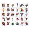 120PCS Jungle Animals Temporary Tattoos, Neon Rainbow Animal Stickers, Safari Birthday Party Favors, Zoo Party Supplies for Goodie Bag Fillers view 2