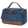 Vorspack Structured Canvas Travel Toiletry Bag for Men, Medium-Navy Blue view 1
