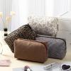 Paterr 4 Pcs Quilted Makeup Bags Cotton Puffy Cosmetic Bag Aesthetic Quilted Pencil Pouch with Zipper Cute Pencil Case for Bridesmaid Gifts Travel Toiletries Accessories(Wild & Chic) view 3