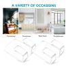 YWLUUOO Shower Hook Acrylic Dormitory Cosmetics Storage Rack Multifunction Wall Mounted Sponge Soap Organizer Bathroom Shelves Adhesive Soap Sponge Holder view 2