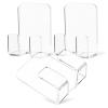 YWLUUOO Shower Hook Acrylic Dormitory Cosmetics Storage Rack Multifunction Wall Mounted Sponge Soap Organizer Bathroom Shelves Adhesive Soap Sponge Holder view 4