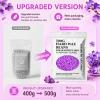 Leaflai 500g Professional Hard Wax Beads for Hair Removal,Violet view 2