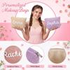 Taikuri Personalized Corduroy Makeup Bag Custom Embroidered Cosmetic Pouch with Name, Travel Pouch for Women, Bridesmaid Gift, Wedding Bachelorette Party Favor view 2