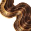 Hydtxc 26 Inch Single Body Hair Bundle, #P4/27 Highlight, Chocolate Brown & Honey Blonde Body Human Hair.100g Per Bundle.100% Unprocessed Brazilian Virgin Human Hair for Black Women view 4