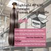 Hydtxc 26 Inch Single Straight Hair Bundle, #P4/Grey Highlight, Chocolate Brown & Silver Grey Straight Human Hair.100g Per Bundle.100% Unprocessed Brazilian Virgin Human Hair for Black Women view 4