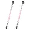 2PCS Dual-Ended Nose Contour Brush Angled/Round Top Face Makeup Conceal Brushes Ultraplush Vegan Synthetic Bristles for Foundation, Blush Bronzer & Powder, Precision Sculpting & Highlight Blending view 1