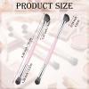 2PCS Dual-Ended Nose Contour Brush Angled/Round Top Face Makeup Conceal Brushes Ultraplush Vegan Synthetic Bristles for Foundation, Blush Bronzer & Powder, Precision Sculpting & Highlight Blending view 2