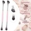 2PCS Dual-Ended Nose Contour Brush Angled/Round Top Face Makeup Conceal Brushes Ultraplush Vegan Synthetic Bristles for Foundation, Blush Bronzer & Powder, Precision Sculpting & Highlight Blending view 4