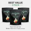 Nutrivina Apple Cider Vinegar Body Bar Soap, Detox & pH Balance, Handcrafted with Coconut Oil and Cocoa Butter, For Oily, Acne-Prone, or Dull Skin (3 Pack) view 2