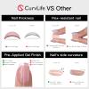 CurvLife Short Square Ombre Design Press On Nails, Peach Milk Mist Peach view 2