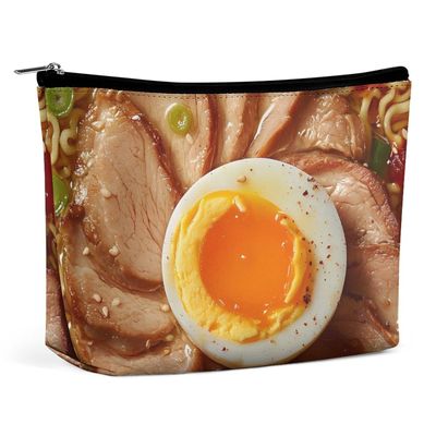 Beef Ramen Noodle Makeup Bag Travel Cosmetic Toiletry Bags Makeup Case Organizer for Women Men