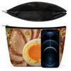 Beef Ramen Noodle Makeup Bag Travel Cosmetic Toiletry Bags Makeup Case Organizer for Women Men view 3