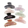 Custom Name Hair Claw Clip, Personalized Hair Decoration Accessory, Mother's Day,Anniversary, Bride, Bridesmaid, Bachelorette Party (1pcs,9cm) view 1