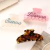 Custom Name Hair Claw Clip, Personalized Hair Decoration Accessory, Mother's Day,Anniversary, Bride, Bridesmaid, Bachelorette Party (1pcs,9cm) view 4
