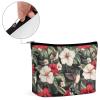 Hummingbirds Hibiscus Flowers Makeup Bag Travel Cosmetic Toiletry Bags Makeup Case Organizer for Women Men view 4