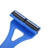 BRRNOO Back Hair Trimmer Back Grooming Tool Body Hair Clipper 44cm Extended Handle No Electricity Needed Foldable Design with 3 Layer Precision Trimmer Head for Men Shoulders Ches (Blue) view 4