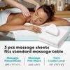 AMV Linen Ultra Soft Natural Cotton Massage Table Sheets Set 3 Piece Set - Contains Massage Table Cover, Massage Fitted Sheet, and Massage Face Rest Cover (Solid, Moss) view 3