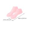 HOLIDYOYO 3 Pairs XL Moisturizing Socks for Dry Feet Anti-Cracking Foot Covers in White Pink and Nude for Nighttime Hydration and Softening view 2