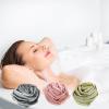 VILLCASE 3pcs Large Rose Flower Mesh Bath Poufs Exfoliating Body Scrub Shower Balls for Adults, Soft Mesh Bath Scrubbers for Daily Shower and Skin Cleansing Random Color view 4
