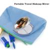 VTCTOASY Proud Rooster Travel Makeup Mirrors Portable Compact Mirror 2-Sided 1x/2x Magnifying for Purses Round Folding Vanity Mirror Metal Mini Pocket Mirrors for Women & Gift view 3
