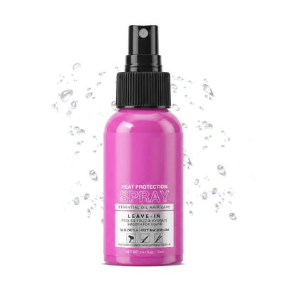 LXTTDABEN Heat Protection Spray for Hair,Leave-In Moisturizing Hair Heat Protectant Spray for Heat Styling,Coloring,Protection,Reduces Frizz,Hair Mist with Argan Oil,2.64 Fl Oz