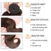 Brown Bundles Human Hair #4 Body Wave Bundles 26 26 26 Inch Unprocessed Virgin Chocolate Brown Body Wave Human Hair Extenisons 50g/Bundle Total 150g view 3