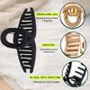 GadgetNestUSA Claw Hair Clips for Women, 8-Pack Large Butterfly Jaw Clamps for Long Curly Hair, Strong Grip Matte Finish, Durable No-Slip Styling Accessories Set view 3