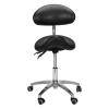 Multi-Functional Ergonomic Saddle Stool with Wheels Saddle Tilting Stool Rolling Chair with Back Support 19.93-21.65in Height for Salon Spa Dentist Clinic Medical Massage view 1