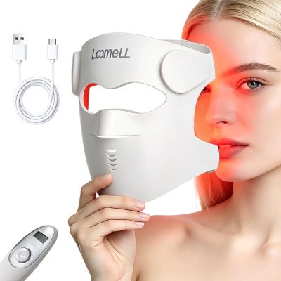 FDA-Cleared 4D Red Light Therapy Mask,9 Modes LED Face Mask